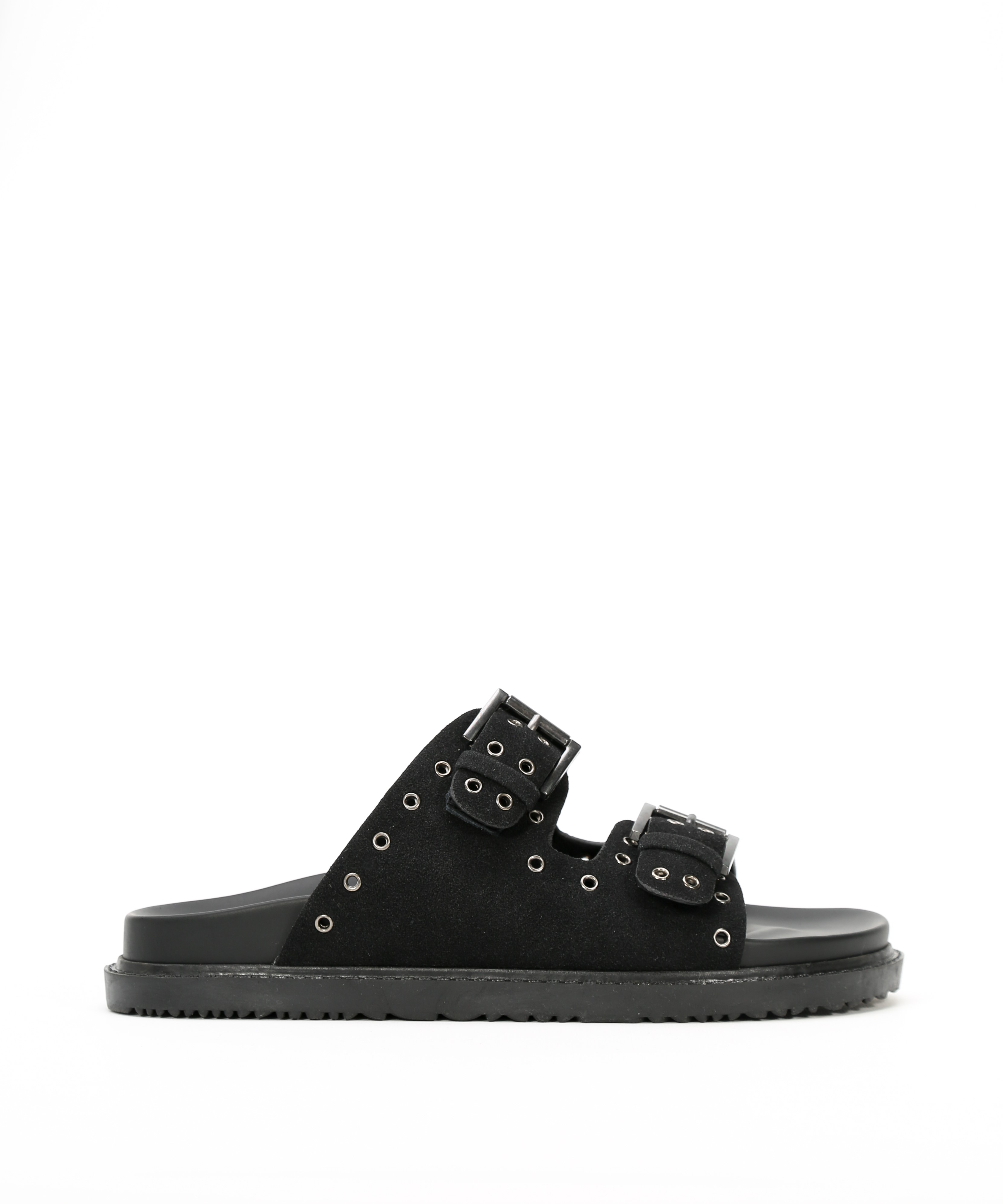 Sandalias planas hojales